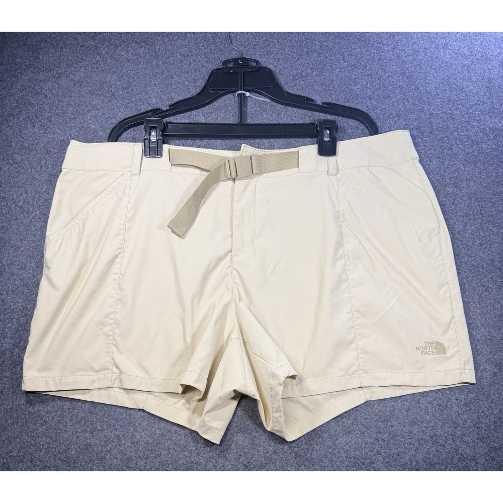 The North Face Women's Belted Hiking Shorts Beige 22W